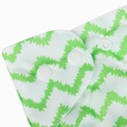 Многоразовый подгузник, «Зигзаги», цвет зеленый - Фото 3