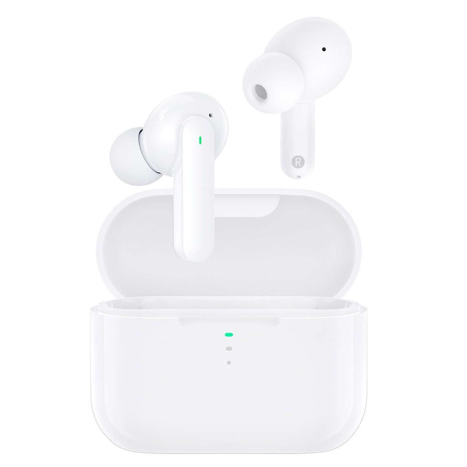 Bluetooth наушники OLMIO (043786) TWE-10 белые ENC, True Wireless ...