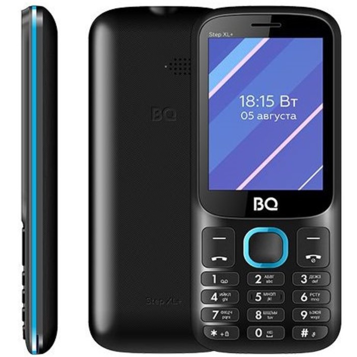 Сотовый телефон BQ M-2820 Step XL+ Black Blue - фото 51622195