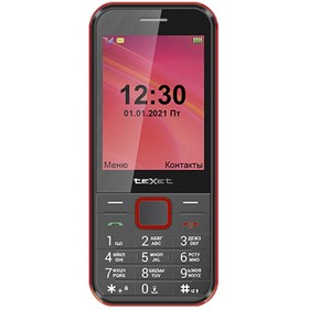 Сотовый телефон TEXET TM-302 Black Red