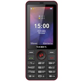 Сотовый телефон TEXET TM-321 Black Red