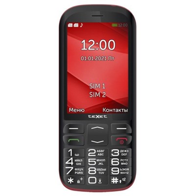 Сотовый телефон TEXET TM-B409 Black Red