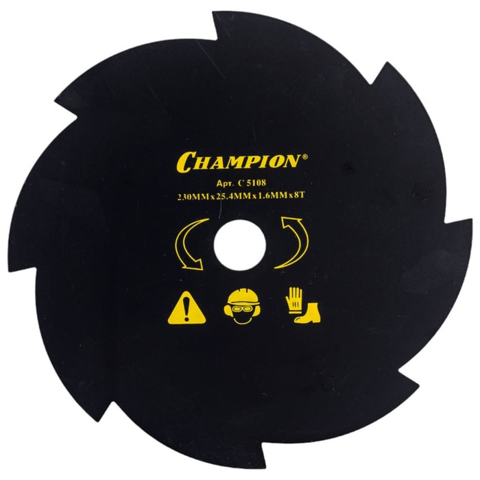 Нож для триммера CHAMPION C5108, 8 лезвий, 230×25.4 мм - Фото 1