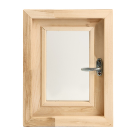 Окно, 40х30 см, двойное стекло, ЛИПА, наружнее открывание