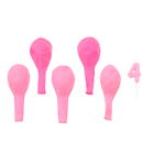 Свеча для торта, цифра 4 + воздушные шары, 5 шт., розовый - Фото 3