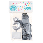 Свеча для торта, цифра 5 + воздушные шары, 5 шт., серебро - Фото 4