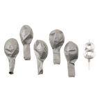 Свеча для торта, цифра 8 + воздушные шары, 5 шт., серебро - Фото 3