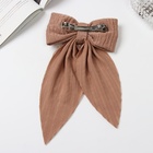 Заколка - автомат для волос «Джулия», жатка, 21×12 см, коричневая - Фото 2