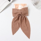 Заколка - автомат для волос «Джулия», жатка, 21×12 см, коричневая - Фото 4