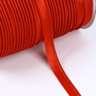 Кант атласный, 12 мм, 65±1 м, красный - Фото 2