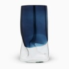 Ваза для цветов «Оушен» из цветного стекла 34×15×15 см - фото 25575861