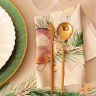 Набор новогодний «Этель» Spruce mood: скатерть 150×220 см ±3 см с ВГМО, салфетки 40×40 см-12 шт., 100% хлопок - Фото 5