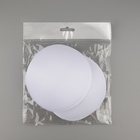 Чашки для бюстгальтера «Круг», 2XL (52), d=16.5 см, пара, белые - Фото 3