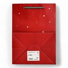 Пакет ламинированный, с окном "Новогодний", 25 х 18 х 13 см, красный - Фото 2
