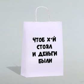 Пакет подарочный «Чтоб деньги были», 24 х 14 х 28 см 1 шт 10687912