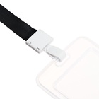 Бейдж - карман вертикальный, прозрачный, пластиковый, внешний размер 112×68 мм, внутренний размер 85×54 мм, лента 80×1.5 см 10511371