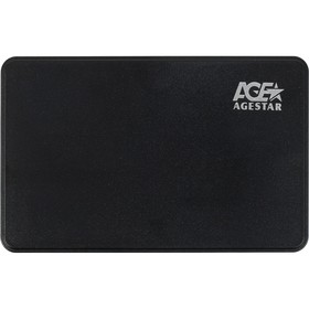 Внешний корпус для HDD AgeStar 3UB2P2 SATA III USB3.0, пластик, чёрный, 2.5"