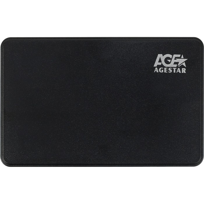 Внешний корпус для HDD AgeStar 3UB2P2 SATA III USB3.0, пластик, чёрный, 2.5" - Фото 1