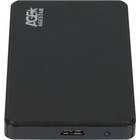 Внешний корпус для HDD AgeStar 3UB2P2 SATA III USB3.0, пластик, чёрный, 2.5" - Фото 3