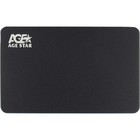 Внешний корпус для HDD/SSD AgeStar 3UB2AX2 SATA I/II/III USB3.0, алюминий, чёрный, 2.5" - фото 51624153