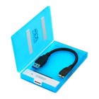 Внешний корпус для HDD/SSD AgeStar 3UBCP1-6G SATA USB3.0, пластик, синий, 2.5" - Фото 2