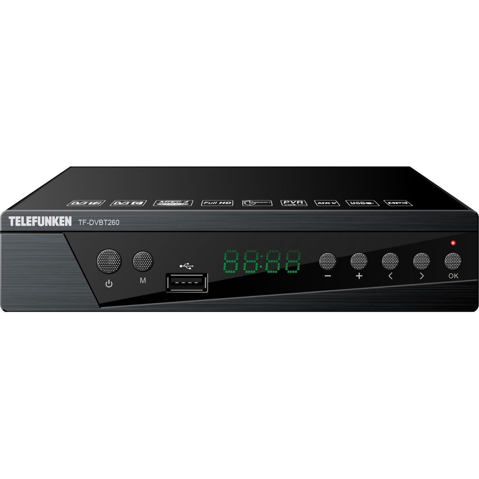 Цифровая ТВ приставка DVB-T2 Telefunken TF-DVBT260 черный (10295312 ...