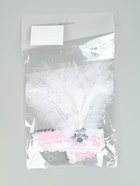 Повязка на голову с пером, цвет белый 10610308