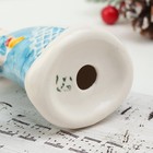 Сувенир "Снегурочка Метель", голубая шуба, 11 см, фарфор - фото 25339290