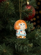 Ёлочная игрушка фарфор «Домовенок Петя», крепление петля, 9 см - фото 58010572