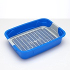 Туалет с сеткой, 44×33×11.5 см, синий, серый - Фото 3