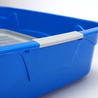Туалет с сеткой, 44×33×11.5 см, синий, серый - Фото 9