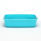 Туалет с сеткой, 44×33×11.5 см, серый, бирюзовый - Фото 2