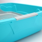 Туалет с сеткой, 44×33×11.5 см, серый, бирюзовый - Фото 9