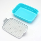 Туалет с сеткой, 44×33×11.5 см, серый, бирюзовый - Фото 10