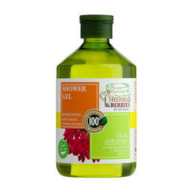 Гель для душа освежающий Herbal&Berries с экстрактом вербены, 500 мл 10664049