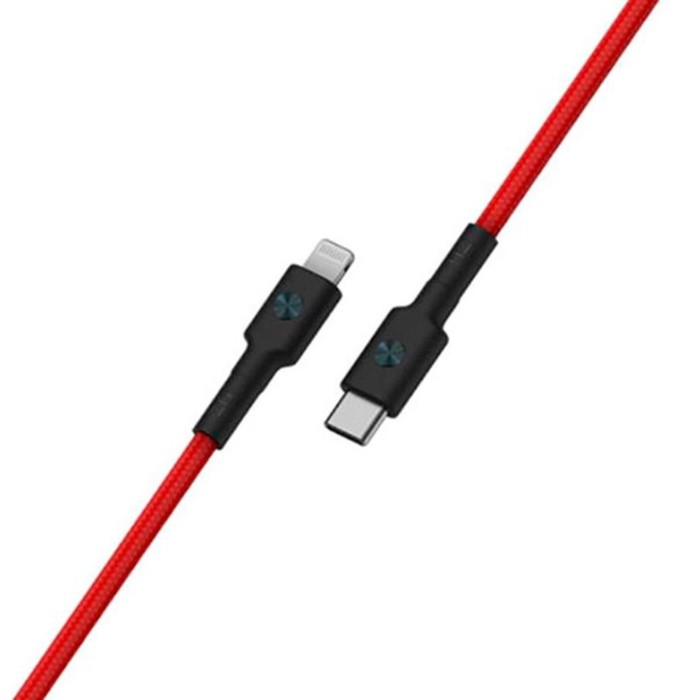 Кабель ZMI AL875 USB Type-C (m)-Lightning (m) 1.5м красный коробка (упак.:1шт) - фото 51627457