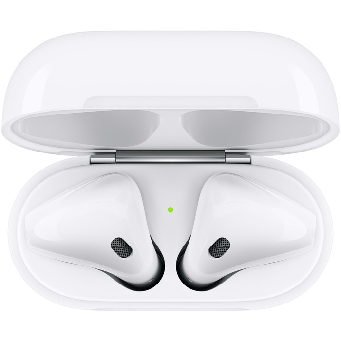 Гарнитура вкладыши Apple AirPods 2 A2032,A2031,A1602 белый беспроводные bluetooth в ушной раковине ( - фото 51627461