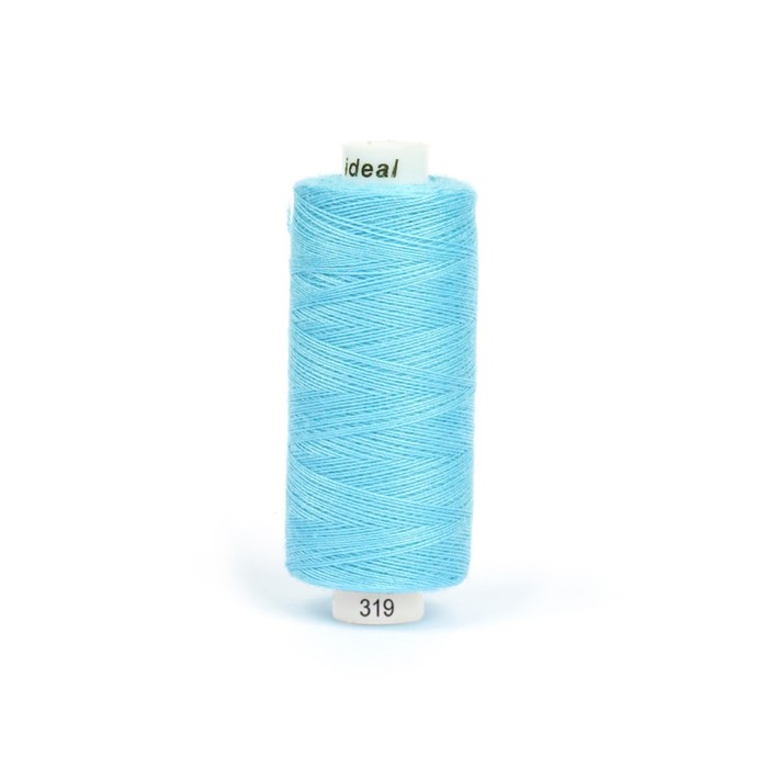 

Нитки Ideal 40/2, длина 366 м, цвет № 319 голубой, 10 шт в уп