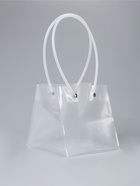 Пакет подарочный с квадратным дном, прозрачный, 13×13×13 см - Фото 1