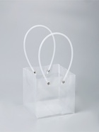 Пакет подарочный с квадратным дном, прозрачный, 13×13×13 см - Фото 2