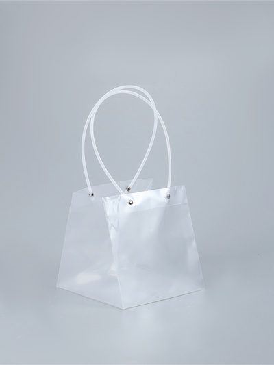 Пакет подарочный с квадратным дном, прозрачный ПП, 18×18×18 см