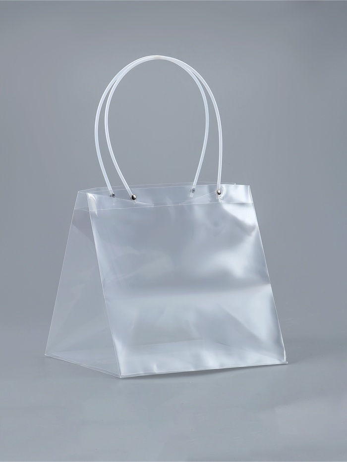 Пакет подарочный с квадратным дном, ПП прозрачный, 28×25×28 см - Фото 1