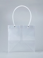 Пакет подарочный с квадратным дном, ПП прозрачный, 28×25×28 см - Фото 3