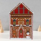 Шкатулка металл "Пряничный домик" 9х13х22 см - фото 25310101