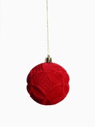 Ёлочные игрушки «Бьорн», шары новогодние, d=8 см, набор 6 шт., геометрия, красный - Фото 5