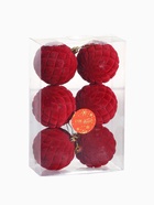 Ёлочные игрушки «Бьорн», шары новогодние, d=8 см, набор 6 шт., сетка, красный - Фото 6