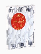 Ёлочные игрушки набор 6 шт. «Сосулька Космин» 11.5×1 см, прозрачно-белый - Фото 5