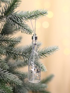 Ёлочные игрушки 6 шт. «Бутылочка» 11×3 см, прозрачный золото - Фото 2