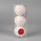 Ёлочные игрушки «Маттео», шары новогодние, d=8 см, набор 3 шт. - Фото 2