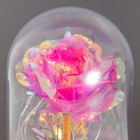 Ночник «Цветок с бабочкой» LED 3хAG10 красный 8,5х8,5х15,5см - Фото 3